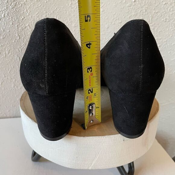 JustFab Black Chunky Heels Size 9.5 EUC - Picture 3 of 7